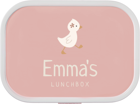 Mepal lunchbox Campus met gansje, bloem en naam