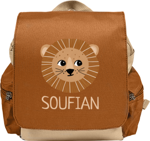 Rugzak Adventure met leeuwtje en naam