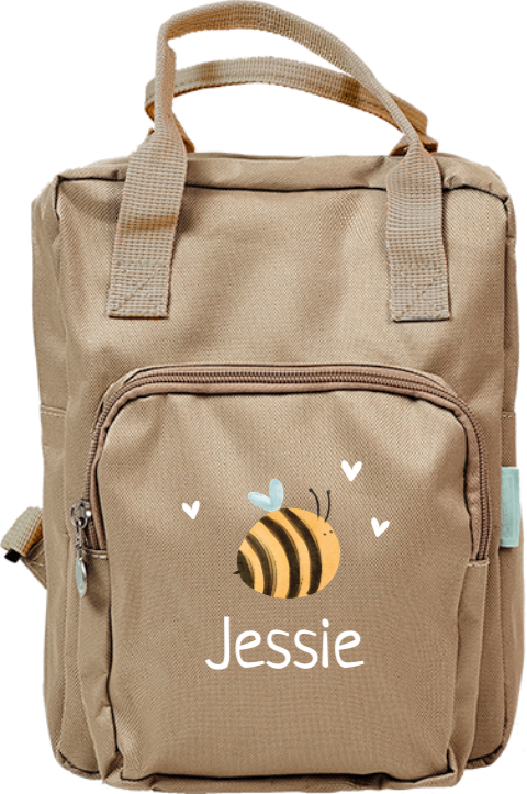 Rugtas Classic met bijtje en naam