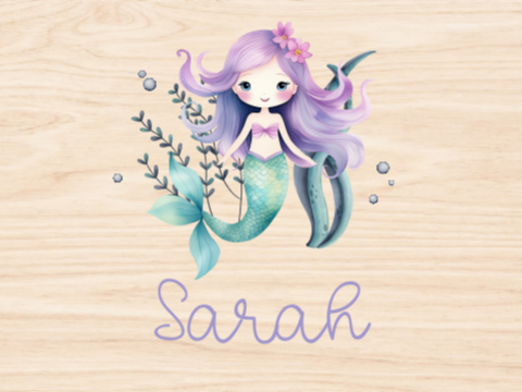 Memorybox met zeemeermin en naam