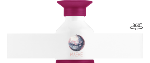 Dopper waterfles met discobal