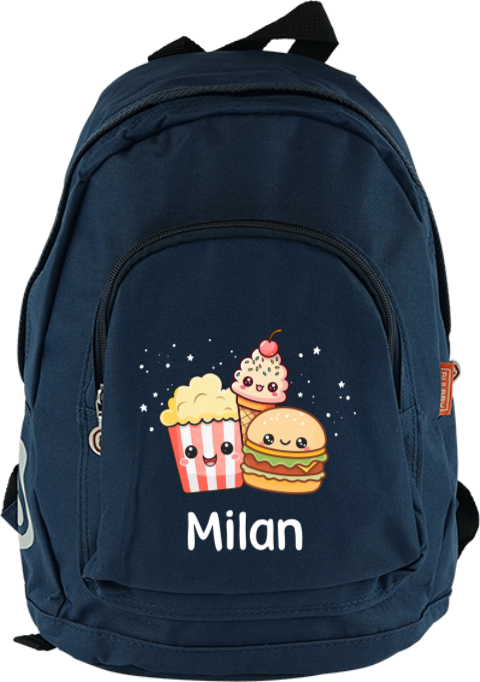 Rugzak Junior met Kawaii illustraties en naam