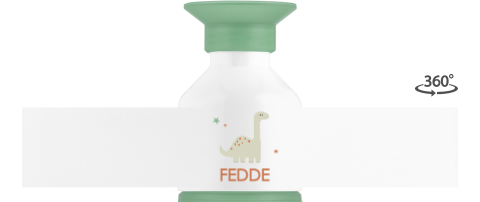 Dopper drinkfles met dino en naam