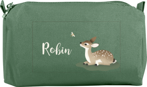 Lieve etui met naam en hertje