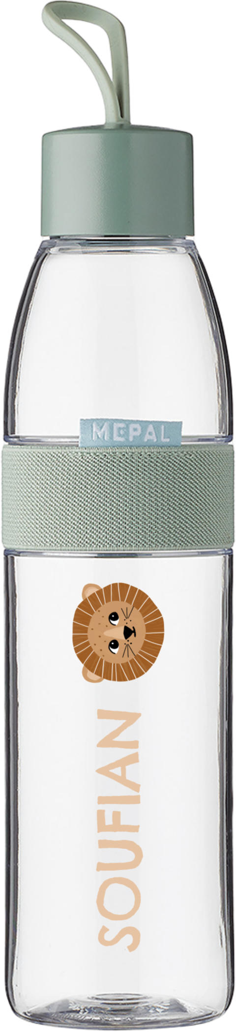 Mepal waterfles Ellipse met naam en leeuwenkop