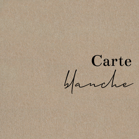 Carte d'invitation en papier kraft, carrée simple