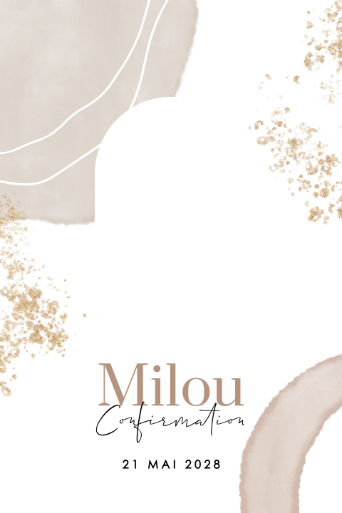 Faire-part de confirmation original avec fenêtre pour une photo