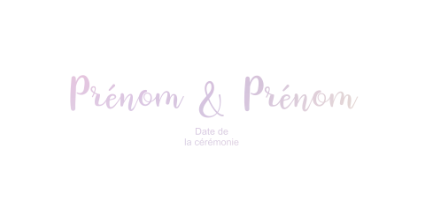 Faire-part de mariage format paysage xl simple, à créer
