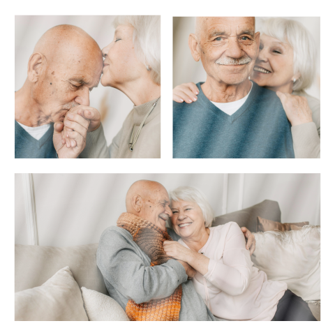 Invitation d'anniversaire de mariage avec 3 photos à créer soi-même