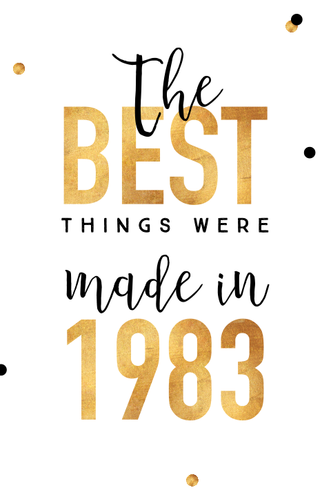 Carte d'invitation minimaliste avec des confettis et texte dorés