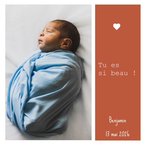 Affiche chambre d'enfant. Heureux que tu sois là.