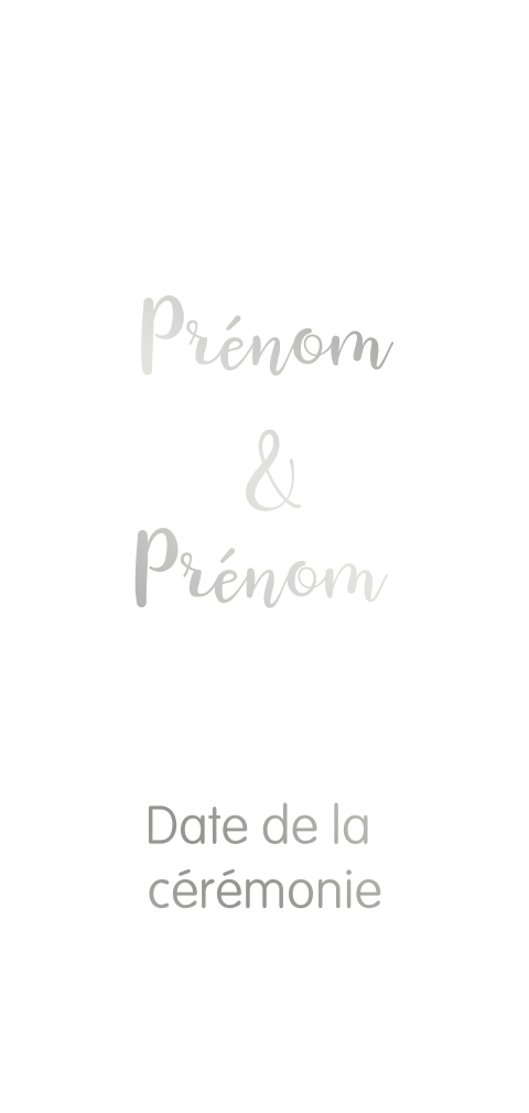 Faire-part de mariage portrait xl simple, à créer