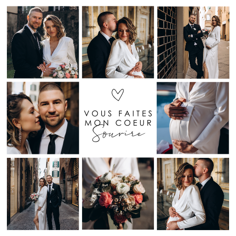 Affiche 8 photos de mariage