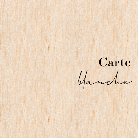 Faire-part de mariage en bois carré à créer