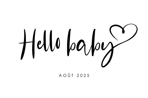 Annonce de grossesse avec des coins arrondis et une échographie