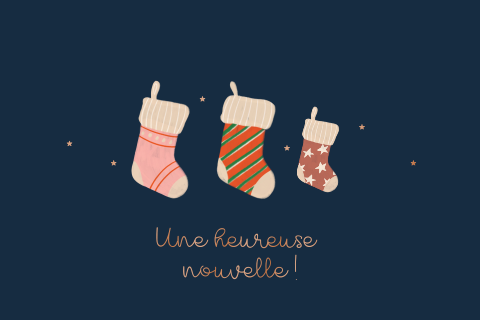 Carte de vœux et annonce de grossesse