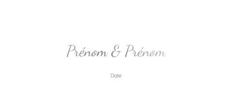 Faire-part de mariage format panorama avec dorure, à créer