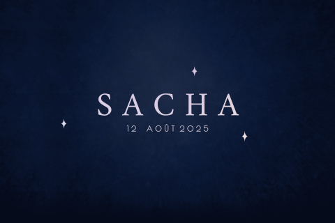 Faire-part de naissance en holografie, format paysage