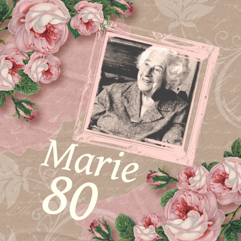 Carte d'invitation d'anniversaire romantique avec des roses