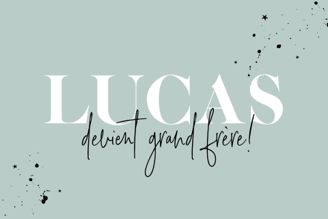 Annonce de grossesse grand frère