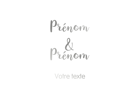 Faire-part de mariage avec dorure, format paysage double, à créer