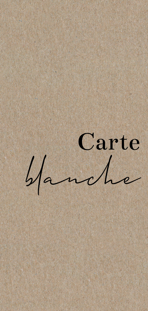 Faire-part de naissance en papier kraft, format portrait XL  double