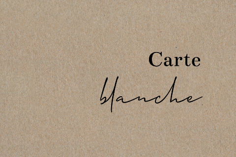 Faire-part de naissance en papier kraft, format paysage simple