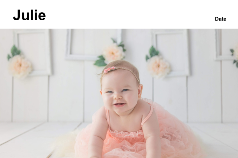 Faire-part de naissance minimaliste avec photo et design moderne