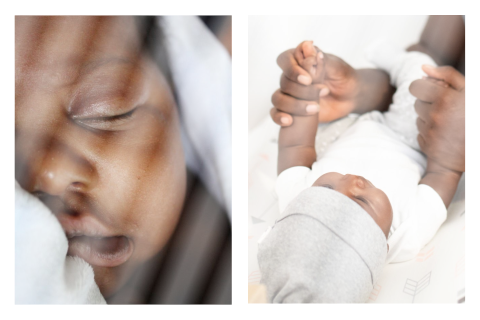 Créez votre propre faire-part de naissance: 2 photos, intérieur vierge