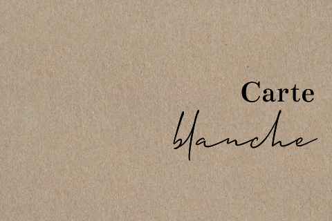 Faire-part de naissance en papier kraft, format paysage double