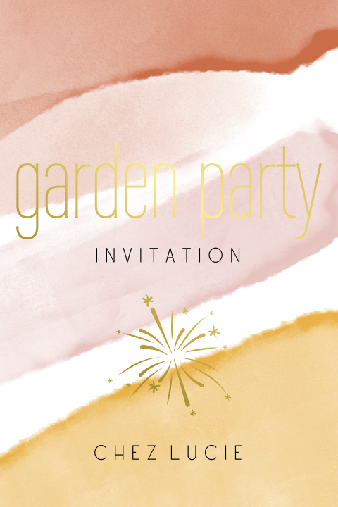 Carte d'invitation avec de jolies couleurs aquarelles