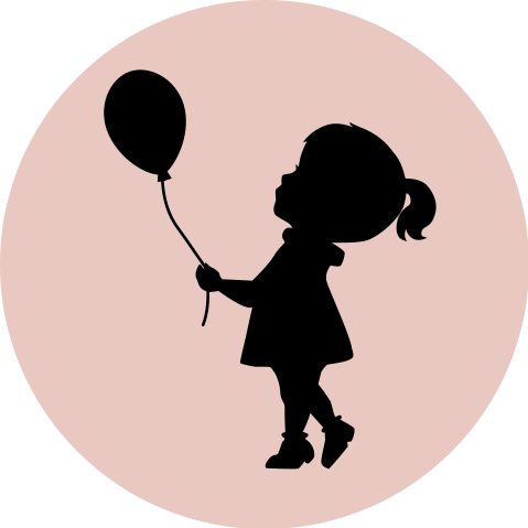 Autocollant avec silhouette d'une fille - 20 pièces