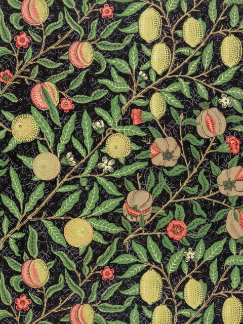 Affiche motif de fruits par William Morris