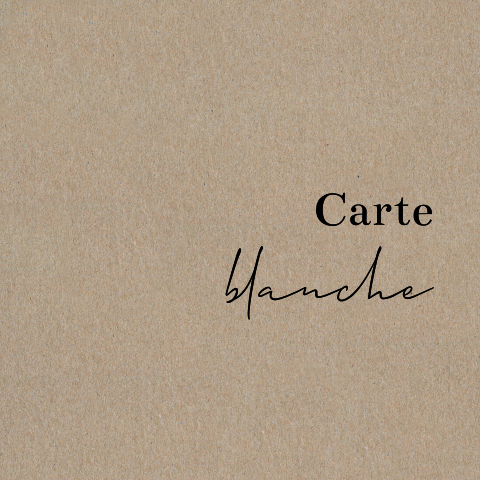 Faire-part de naissance en papier kraft, carré double