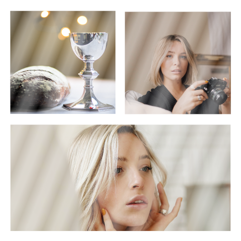 Faire-part de confirmation carré à personnaliser avec trois photos