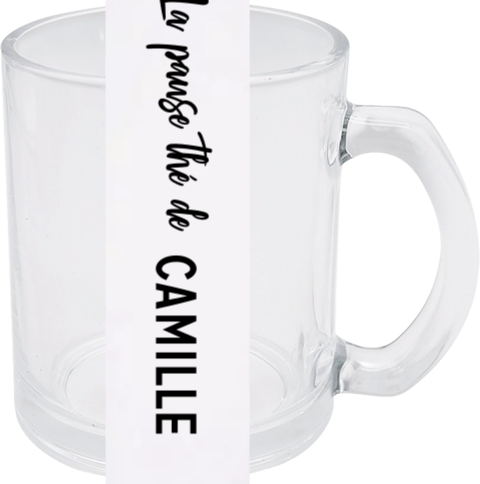 Verre à thé personnalisé prénom