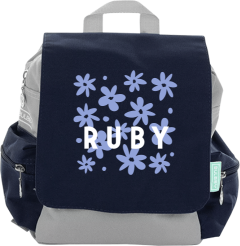 Sac à dos hippie avec fleurs