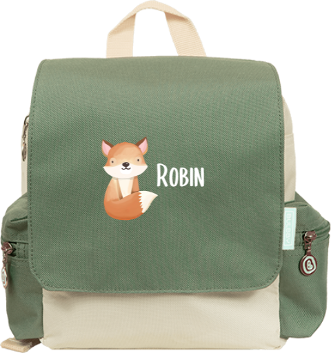 Sac à dos avec prénom et renard