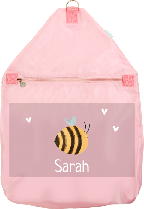Sac anti-poux avec abeille et nom