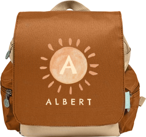 Sac à dos avec soleil et initiale