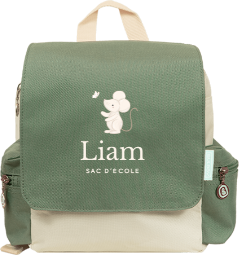 Sac à dos avec souris et papillon