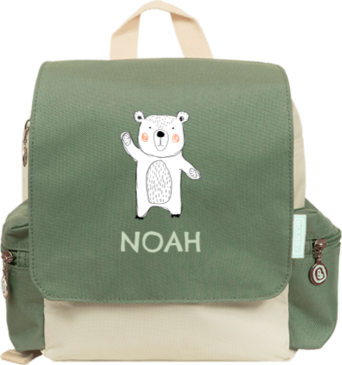 Sac à dos avec illustration d'un ours