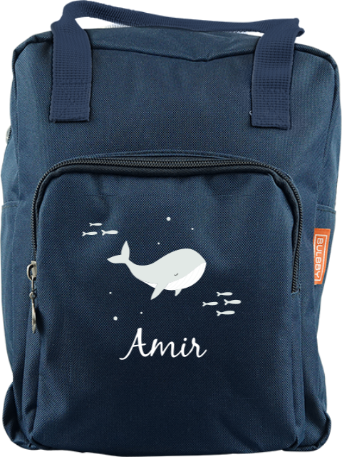 Sac à dos Classic avec baleine et poissons