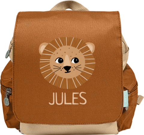 Sac à dos avec image de lion
