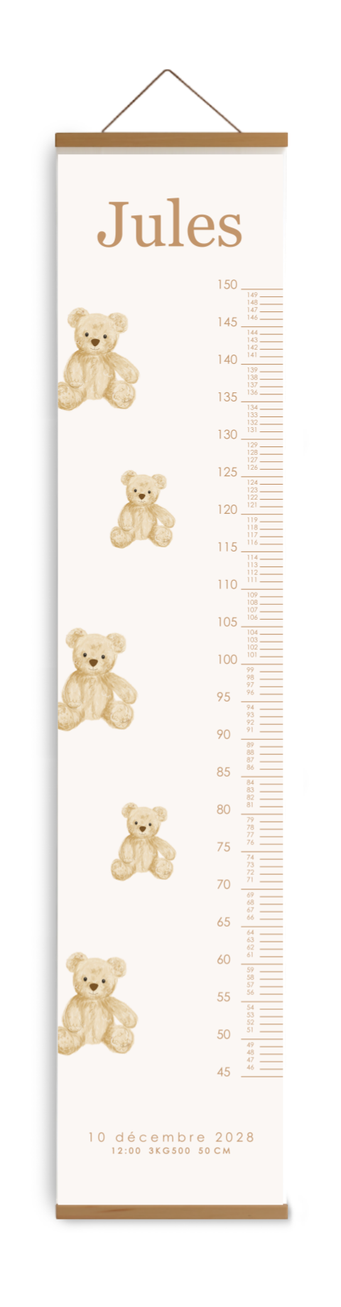 Toise avec des jolis nounours