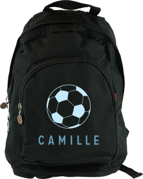 Sac à dos Junior avec ballon de football et prénom