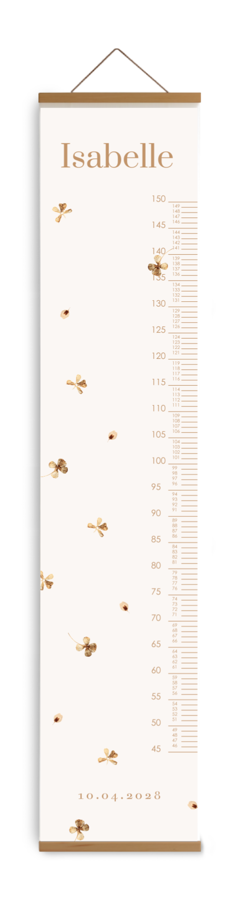 Toise avec des fleurs séchées