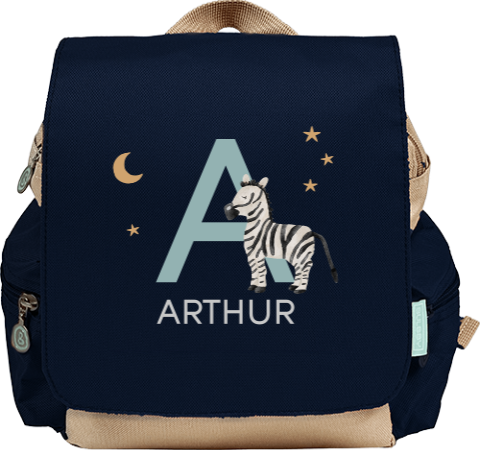 Sac à dos avec un zèbre