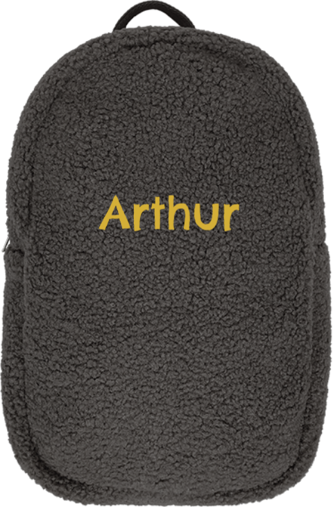 Sac à dos teddy gris