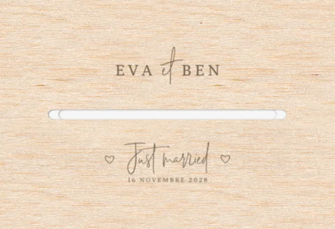 Urne mariage avec prénoms des mariés et date du grand jour